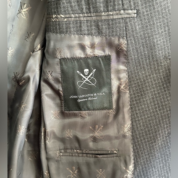John Varvatos USA grey blazer 40R - Picture 3 of 8